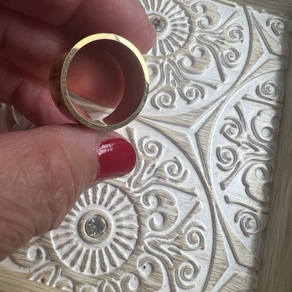 Cartier 18K Yellow GoldWide 11mm Large LOVE Ring size 58 (8.25) Box Cert EUC! - Picture 15 of 16